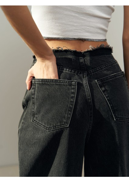 Leony Bel Detay Siyah Jeans indirimleri