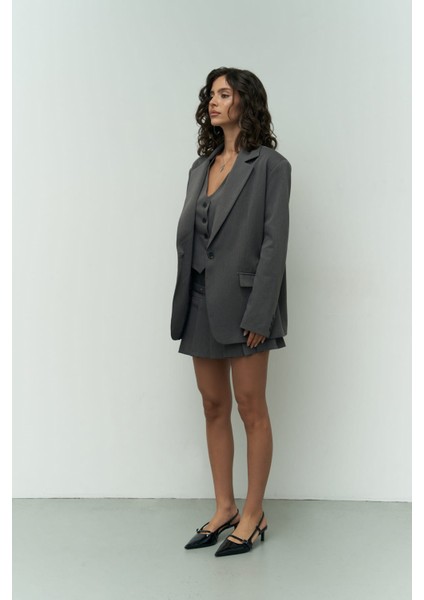 Pietro Yelekli Füme Blazer