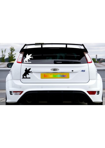 Atatürk ve Atı Siületi Sticker Araç Sticker fiyatları