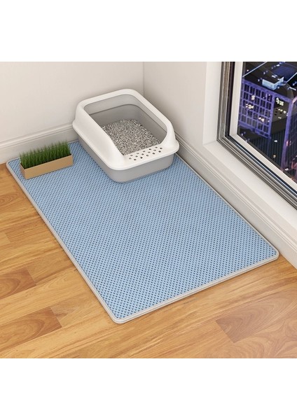 Kedi Kumu Matı, Sızıntı Önleyici, Sıçrama Önleyici, Çift Katmanlı, Büyütülmüş, Yıkanabilir Kedi Kumu Kutusu, Çizilmeye Dayanıklı Kedi Kumu Matı, Kedi Malzemeleri (Yurt Dışından)