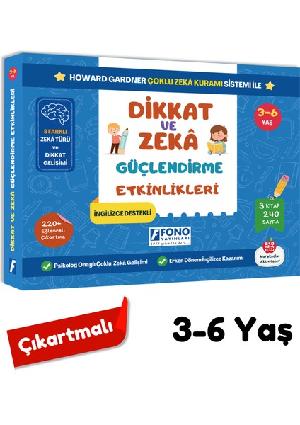 Dikkat ve Zeka Güçlendirme Etkinlikleri Seti