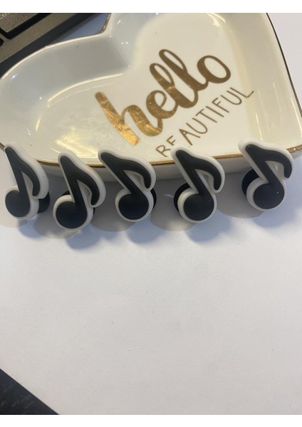 Nota Müzik Terlik Süsü Terlik Crocks Jibbitz 5 Li Set
