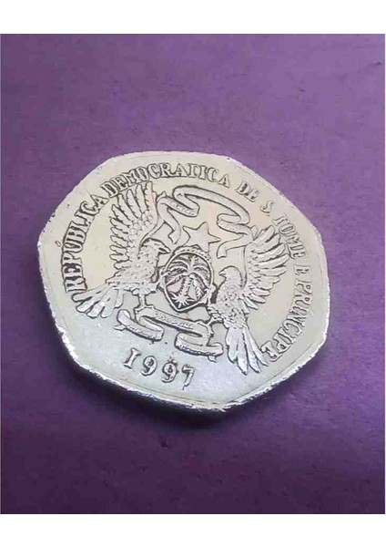 S.tome Principe 1997 Yılı 2000 Dobra Ççt *az Çıkar* Çap: 28 mm