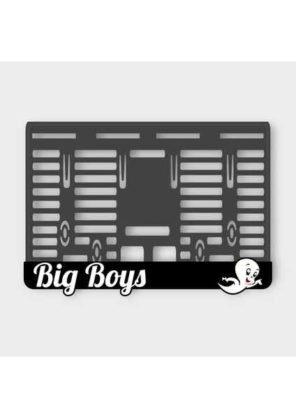 Casper Big Boys 3D Kabartmalı Pleksi Motor Plakalığı
