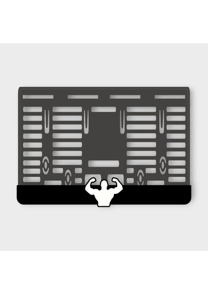 Gym 3D Kabartmalı Peksi Motor Plakalığı - 2