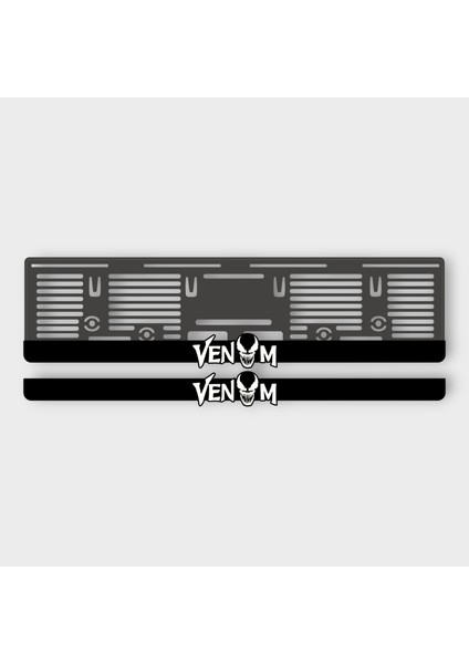 Venom 3D Kabartmalı Pleksi Araba Plakalığı