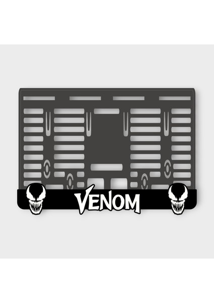 Venom 3D Kabartmalı Pleksi Motor Plakalığı - 4