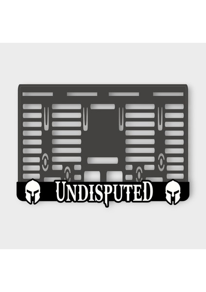 Yenilmez Undısputed 3D Kabartmalı Pleksi Motor Plakalığı