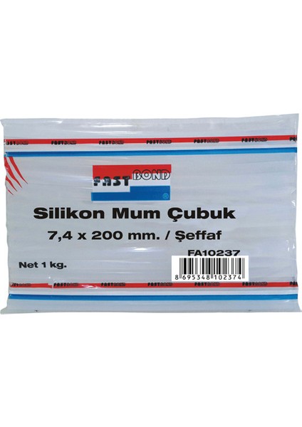 FA10237 Şeffaf Ince Silikon Mum Çubuk (1 kg) fiyatları