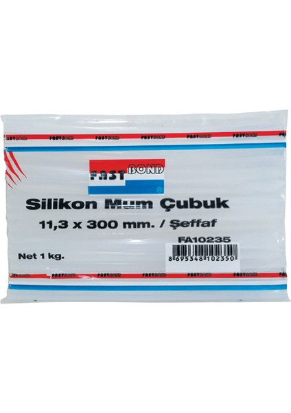 FA10235 Şeffaf Kalın Silikon Mum Çubuk (1kg)