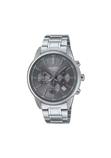 MTP-E515D-8AVDF Quartz Çelik Gri 41 mm Erkek Kol Saati