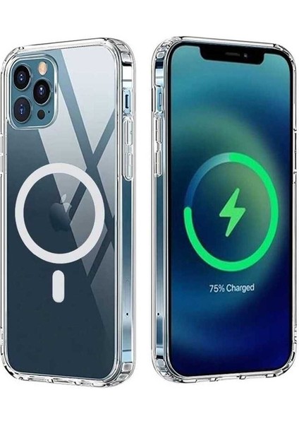 Apple iPhone 12 Pro Max Uyumlu Kılıf Tacsafe Wireless Kapak