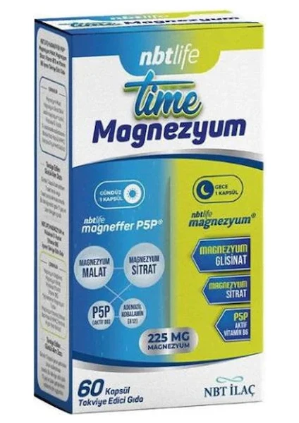 Nbt Life Time Magnezyum 60 Kapsül