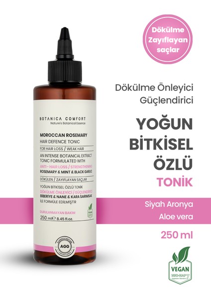 Dökülme Önleyici Güçlendirici Destekleyici Biberiye, Kara Sarımsak Özlü Saç Tonik 250 Ml fiyatları