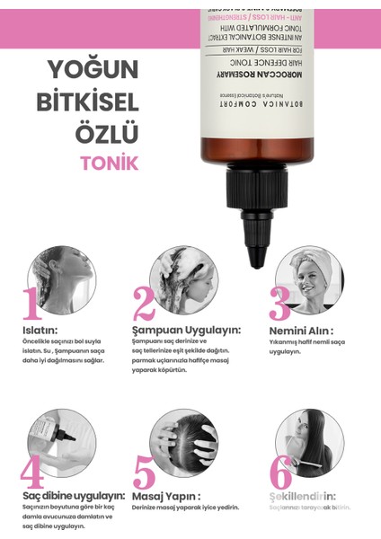 Dökülme Önleyici Güçlendirici Destekleyici Biberiye, Kara Sarımsak Özlü Saç Tonik 250 Ml modelleri
