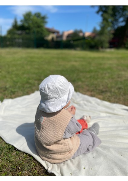 Müslin Pamuk Bebek - Çocuk Yeleği 8 Kat - 4 Mevsim