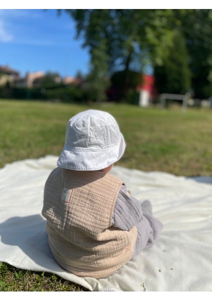 Müslin Pamuk Bebek - Çocuk Yeleği 8 Kat - 4 Mevsim