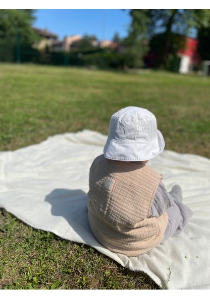 Müslin Pamuk Bebek - Çocuk Yeleği 8 Kat - 4 Mevsim