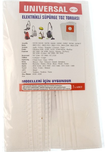 Vestel T40G Süpürge Toz Torbası 20LU