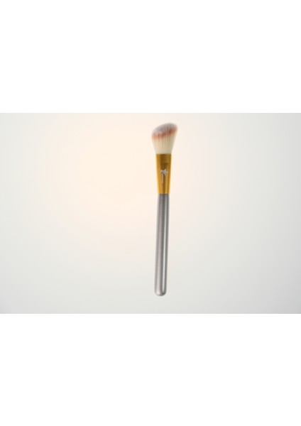 Professinal Makeup Brush Champagne Açılı Allık ve Pudra Fırçası Makyaj Fırçası No:14