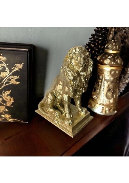Gold Renk Aslan Biblo