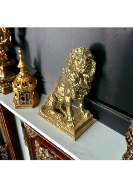 Gold Renk Aslan Biblo