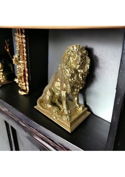 Gold Renk Aslan Biblo