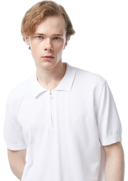 Nautıca Erkek Beyaz Classıc Fıt Kısa Kollu Triko S45001T.1BW fırsatları