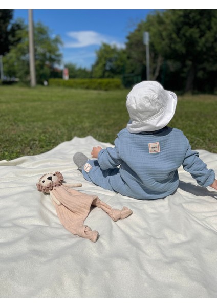 Müslin Pamuk Bebek - Çocuk Yeleği 8 Kat - 4 Mevsim