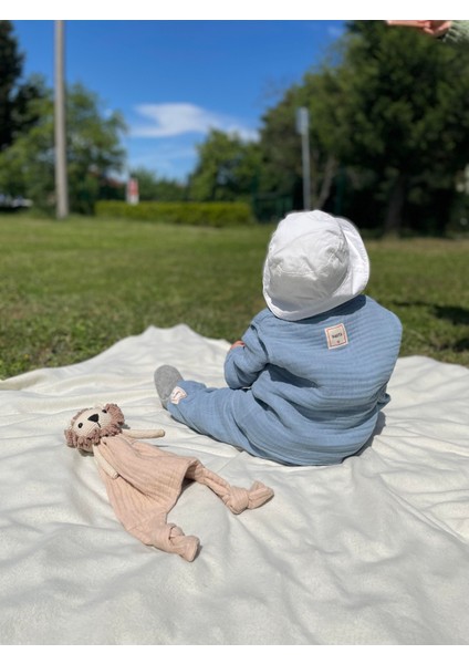 Müslin Pamuk Bebek - Çocuk Yeleği 8 Kat - 4 Mevsim