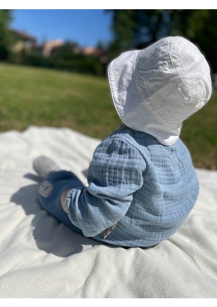 4 Kat Müslin Pamuk Erkek Bebek - Çocuk Sweatshirt