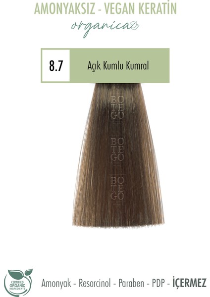 Organica Krem Boya 8.7 Açık Kumlu Kumral 100 ml fiyatları
