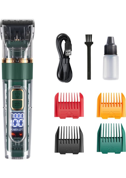 Şeffaf Evcil Hayvan Tıraş Makinesi LCD Dijital Ekran Saç Düzeltici Elektrikli Saç Kesme Makinesi Kedi Saç Düzeltici Makas Seti Saç Kesme Makinesi Elektrikli Saç Kesme Makinesi (Yurt Dışından)