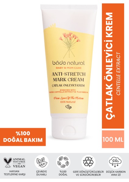 Çatlak Önleyici ve Nemlendirici Doğal Vücut Kremi 100 ml