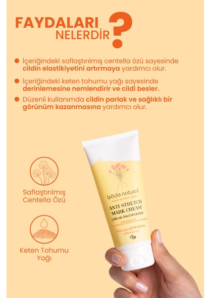 Çatlak Önleyici ve Nemlendirici Doğal Vücut Kremi 100 ml