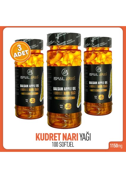 Kudret Narı Yağı 100 Softgel 3 Kutu