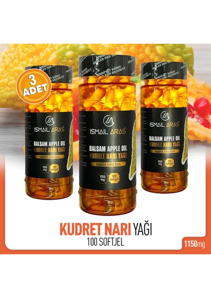 Kudret Narı Yağı 100 Softgel 3 Kutu