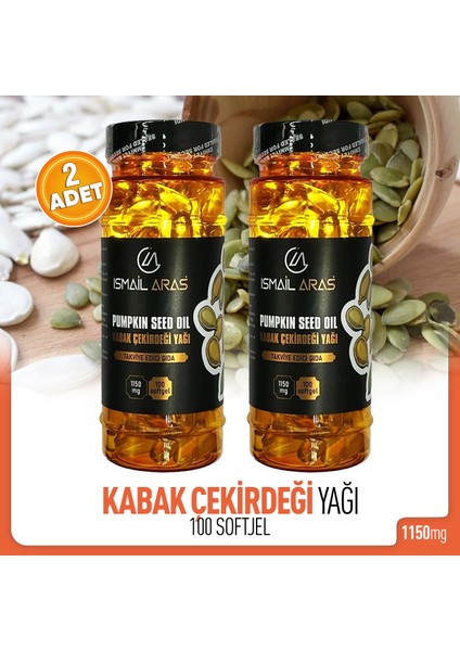 Kabak Çekirdeği Yağı 100 Softgel 2 Kutu