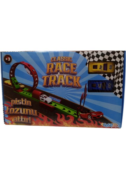 Race Track 2'li Bas Fırlat Pist Oyunu