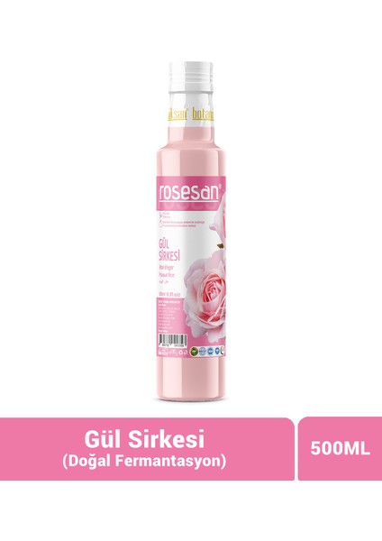 Gül Sirkesi 500ml, Fermantasyon Doğal ve Katkısız