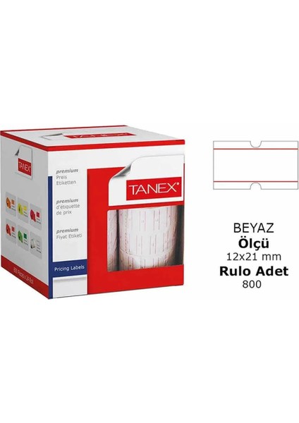 Motex Çizgili Beyaz Etiket 800 Adet fiyatları