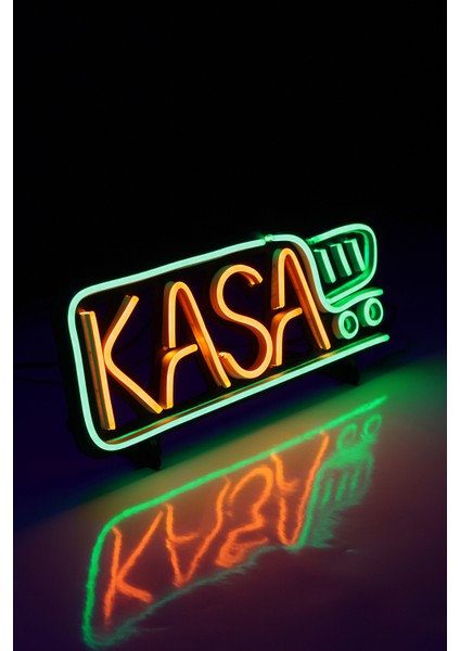 Kasa Neon LED / Desk Lambası / Ödeme Noktası Dekoratif Lamba / Işıklı Vezne / Ambians Işığı