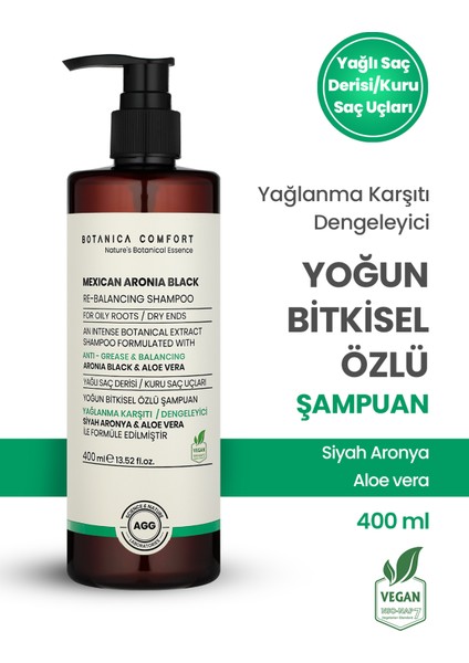 Sebum Dengeleyici Yağlanma Karşıtı Siyah Aronya Üzümü Aleo Vera Özlü Kök Güçlendirici Şampuan 400 Ml fiyatları