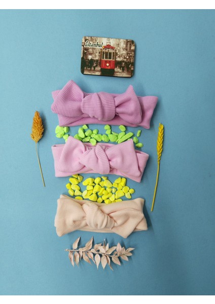 Kız Bebek 3 Lü Ribana Bandana fırsatları