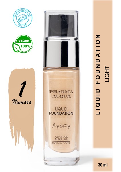 Long Lasting Liquid Foundation 30 ml - 01