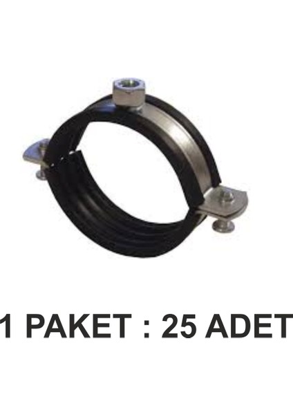 Eco Doğalgaz Somunlu Kelepçe 2 1/2 Paket 25'li