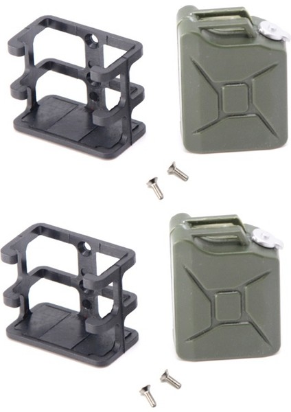 2 Adet Simülasyon Yağ Kutusu Yakıt Tankı 1/10 Rc Paletli Araba Eksenel SCX10 Trx4 D90 Dekorasyon Yükseltme Parçaları, 3 (Yurt Dışından)