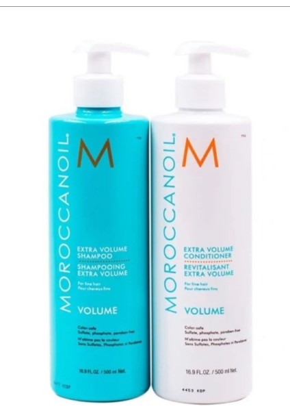 Moroccanoıl Volume Volume Canlandırıcı Hacim Şampuanı ve Saç Kremi 500ML+500ML