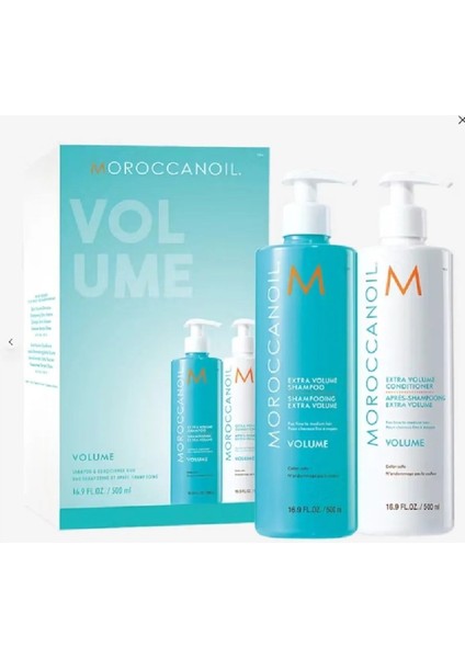 Moroccanoıl Volume Volume Canlandırıcı Hacim Şampuanı ve Saç Kremi 500ML+500ML modelleri