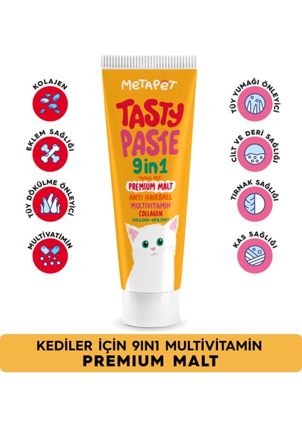 Kediler için Vitamin Seti - Multivitamin Damla ve Macun Maltı